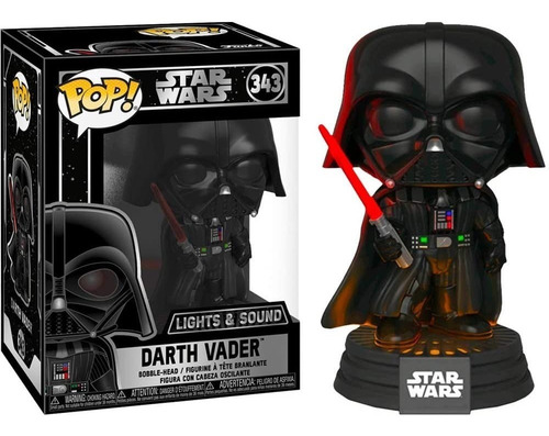 Funko Pop Darth Vader 343 Lights & Sound Star Wars (Usado)