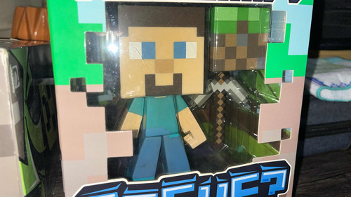 Figuras Minecraft Jinx Steve, Crepes Y Steve Diamond Edition (Usado)