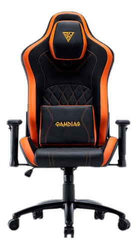 Silla Gamer Gamdias Zelus Ergonomica Reclinable Gaming Color Naranja Material Del Tapizado Piel Estilo Vinil