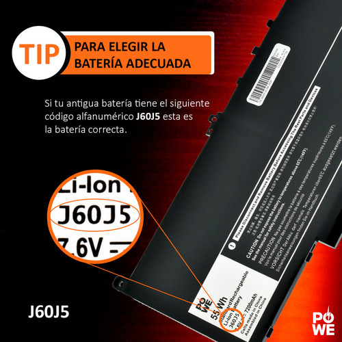 J60j5 Repuesto Para Dell Latitude E7470 E7270 R1v85 Gg4fm