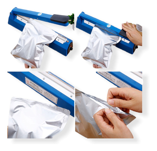 Imagen 6 de 7 de Selladora De Bolsas Plásticas 300 Mm Pfs-300f Azul