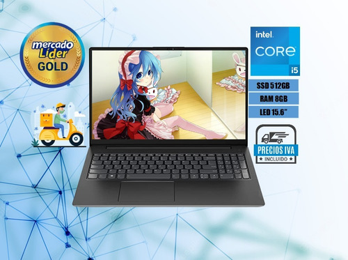 Imagen 3 de 9 de Portátil Lenovo Core I5-11va Ssd 512gb/ram 8gb/led 15.6 /i7
