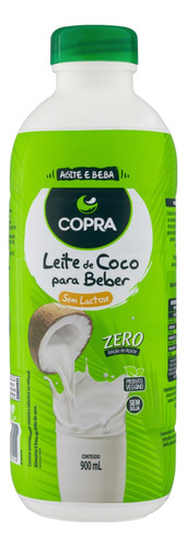 Bebida à Base de Leite de Coco Zero Lactose Copra Garrafa 900ml