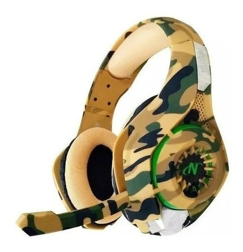 Auricular Nisuta Ps4 Nsaug300c Camuflado Amarillo