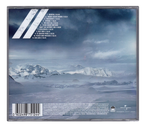 Rammstein - Rosenrot - Disco - CD - Novo (11 canções)