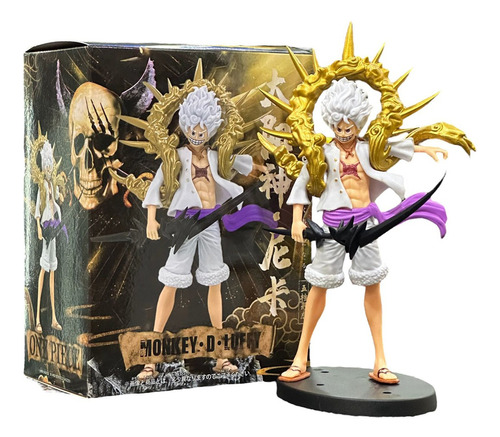 Figura De Acción Luffy Gear 5 One Piece Pvc 22cm 