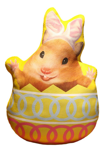 Almohada De Conejito De Pascua, Almohadas Amarillo 45cm