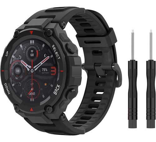 Malla Deportiva Para Huami Amazfit T-rex/t-rex Pro   Negro