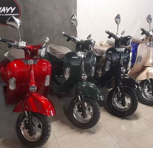 Imagem 7 de 7 de Moto Vespa Bateria Retro Scooter