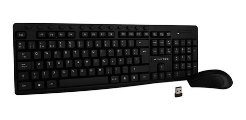 Combo Inalambrico Usb Teclado+mouse Star Tec St-cb-73 Negro