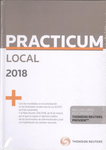 Libro: Practicum Local 2018 (dúo). Palomar Olmeda, Alberto. 
