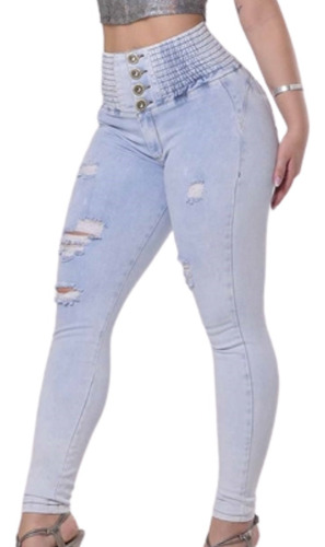 Calça Rhero Jeans Feminina Levanta Bumbum Bojo Rhero Lycra