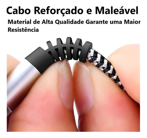 Cabo Para Controle Serie X Xbox One Ps5 Tipo C 3 Metros Cor Vermelho