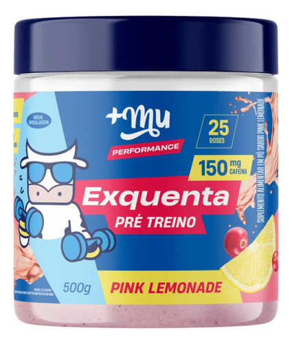 Pre Treino Exquenta Sabor Pink Lemonade 500g +Mu