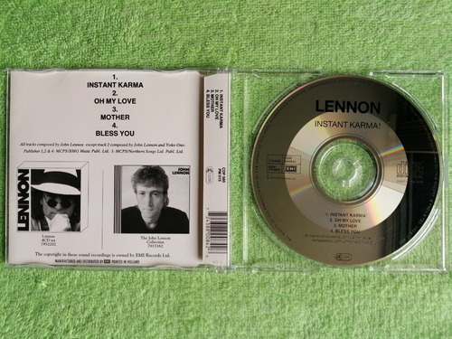 Eam Cd Maxi Single John Lennon Instant Karma 1992 Emi Europa