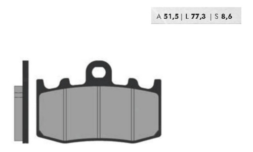 Imagen 2 de 4 de Pastilla Freno Ft 4123 Fa335 Brenta Bmw 1200 Gs Delantera