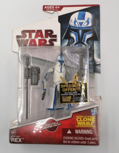 Hasbro Star Wars Clone Wars Captain Rex Con Armas Figura