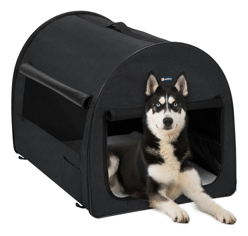 Cucha Plegable De Viaje Para Perros 91x69x69cm Negra