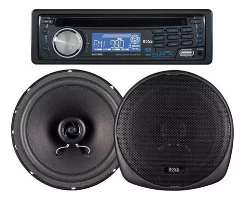 Autoestereo Boss Con 2 Bocinas 6.5 647ck Cd Usb Mp3