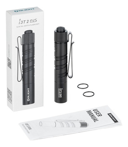 Linterna EDC de bolsillo. Olight i3t 2 Eos, 200 lúmenes, 62 metros, luz blanca - Clip doble: gorra y bolsillo