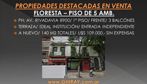 Imagen 2 de 23 de Ph 5 Amb. Flores, Av. Rivadavia 8900. Piso, Sin Exp. Terra