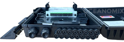 10x Cto Completa Com Splitter Box 1x16 Apc Homologada Anatel