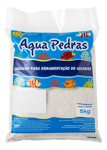 Areia Branca Duna Número 00 C/ 5 Kg Aquários - Aqua Pedras