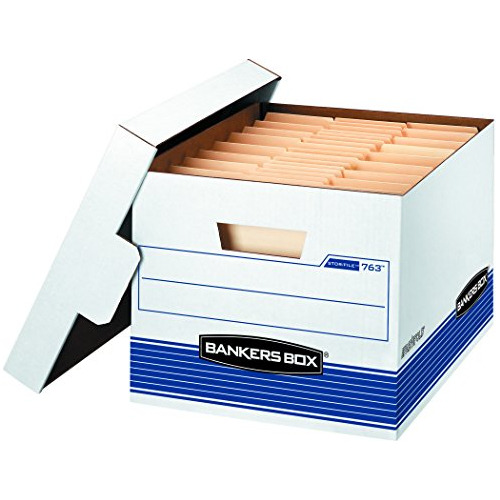 Caja De Almacenamiento De Carton Para Archivos Color Blanco