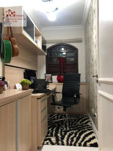 Imagem 2 de 30 de Sobrado Com 4 Dormitórios À Venda, 204 M² Por R$ 852.000,00 - Parque Novo Oratório - Santo André/sp - So0636