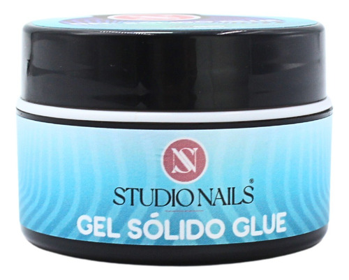 Gel Sólido Glue Para Construcción, Uñas, 15ml. Studio Nails Color Transparente