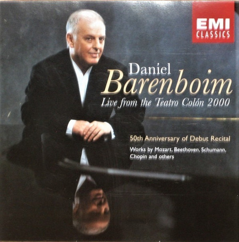 Daniel Barenboim -live From The Teatro Colon,  Cd Impecabl 