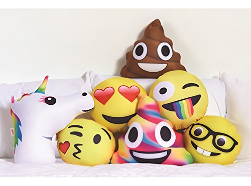 Iscream Xpressive Emoji Happy Rainbow Unicornio Caca En Form