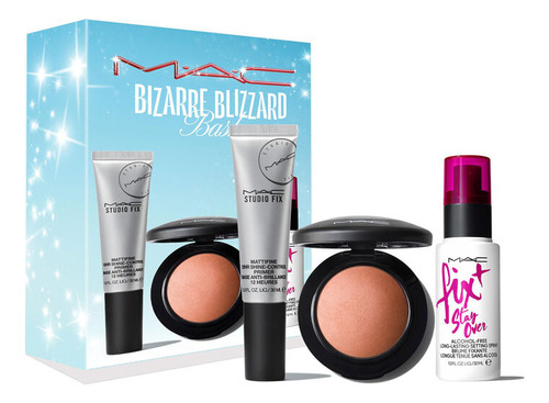 Set De Maquillaje Mac Stay Over Rubor , Primer , Fijador