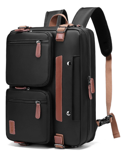 Molnia 3 En 1 Mochila Laptop Hombre 17.3", Viajes, Universidad, Negro