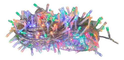 Luces Arroz X100 Multicolor 9mts Navidad Navideñas Árbol