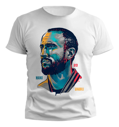 Remera Manu Ginobili Argentina Diseño