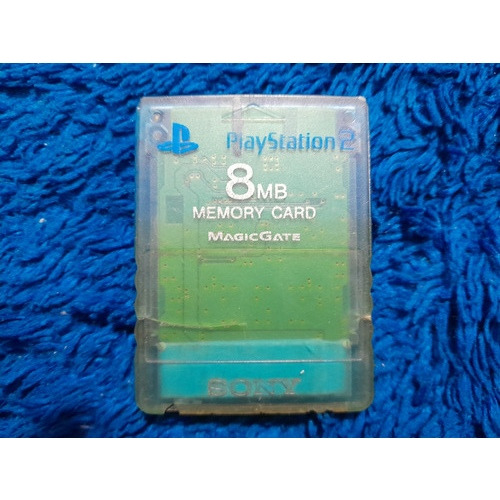 Memory Card Para Play Station 2 8mb Color Azul