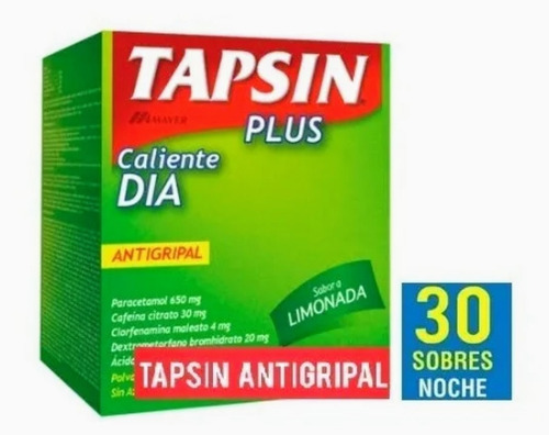 Imagen 1 de 1 de Tapsin Día Plus Limonada 30 Sobres