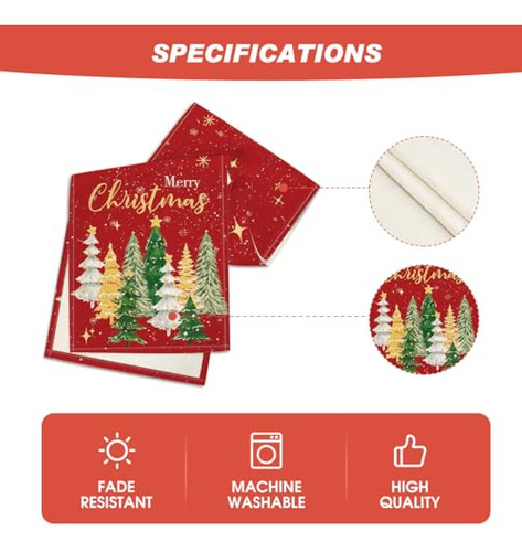 Artoid Mode Xmas Trees Merry Christmas Table Runner, Decora