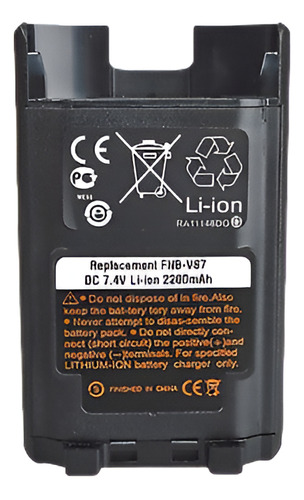 Fnb-v87 2200mah Li-ion Para Vertex Standard Vx-920 581 Vx Vx