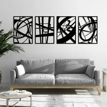 Comprar  Arte De Pared Metálico Abstracto Negro - Decoración Minimal