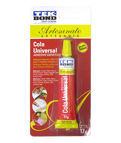 Kit 2 Cola Universal Tekbond Artesanato 17g Multiuso