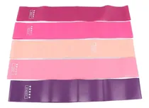Comprar Set Bandas Elasticas Kit X 5 Resistencias Latex Ejercicio Color Morado-rosa