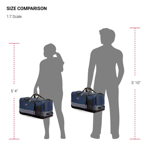 Mochila De Viagem Swissgear Apex Azul/cinza 71cm