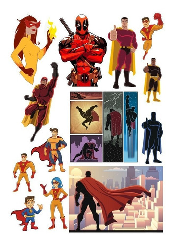 Vectores Corte Láser Super Heroes Costo Unidad