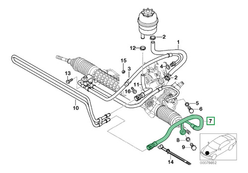 Manguera Direccion Alta Presion Bmw 330 2000-2006 * Premium