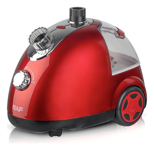 Plancha De Ropa Vertical A Vapor Con Ruedas 1700w Raf R.3037 Color Rojo
