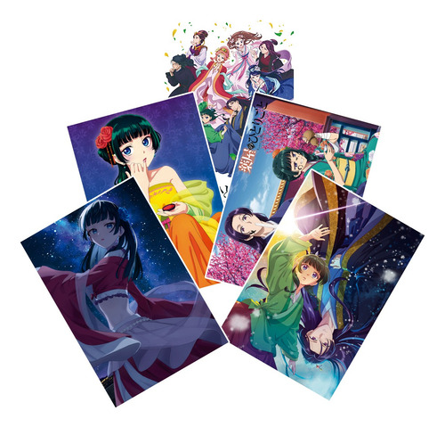 Pack Poster Anime Diarios De La Boticaria X5 (47 Cm X 32 Cm)