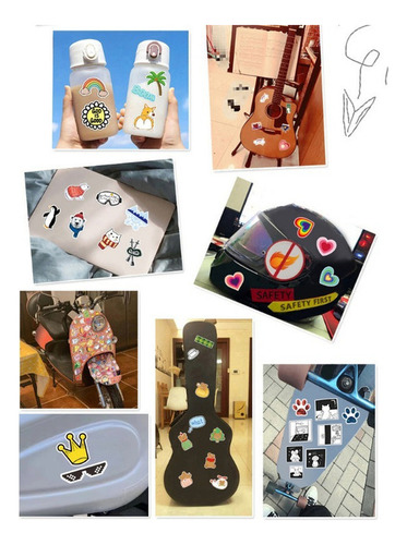 50 Pegatinas De Dibujos Animados De La Serie Creative Robot