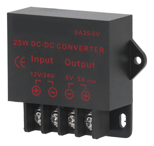 Convertidor De Voltaje Dc 12v 24v A 5v 5a Reductor De Fuente